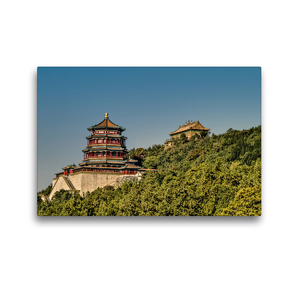 Premium Textil-Leinwand 45 x 30 cm Quer-Format Tempel der Tibetanischen Gewürze im Park des Sommerpalastes | Wandbild, HD-Bild auf Keilrahmen, Fertigbild auf hochwertigem Vlies, Leinwanddruck von reinhold möller