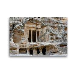 Premium Textil-Leinwand 45 x 30 cm Quer-Format Tempel im Siq el-Barid | Wandbild, HD-Bild auf Keilrahmen, Fertigbild auf hochwertigem Vlies, Leinwanddruck von Klaus Eppele