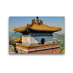 Premium Textil-Leinwand 45 x 30 cm Quer-Format Tibetanischer Tempel im Sommerpalast bei Peking | Wandbild, HD-Bild auf Keilrahmen, Fertigbild auf hochwertigem Vlies, Leinwanddruck von reinhold möller
