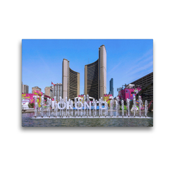 Premium Textil-Leinwand 45 x 30 cm Quer-Format Toronto, New City Hall | Wandbild, HD-Bild auf Keilrahmen, Fertigbild auf hochwertigem Vlies, Leinwanddruck von N N