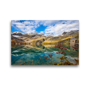 Premium Textil-Leinwand 45 x 30 cm Quer-Format Traumhafte Spiegelung im Weißsee | Wandbild, HD-Bild auf Keilrahmen, Fertigbild auf hochwertigem Vlies, Leinwanddruck von Christa Kramer