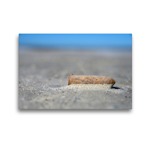 Premium Textil-Leinwand 45 x 30 cm Quer-Format Treibholz am Strand | Wandbild, HD-Bild auf Keilrahmen, Fertigbild auf hochwertigem Vlies, Leinwanddruck von Irk Boockhoff