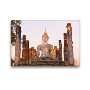 Premium Textil-Leinwand 45 x 30 cm Quer-Format Wat Mahathat, Sukhothai Historical Park, Thailand | Wandbild, HD-Bild auf Keilrahmen, Fertigbild auf hochwertigem Vlies, Leinwanddruck von Christian Heeb