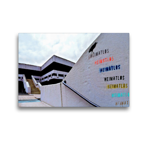 Premium Textil-Leinwand 45 x 30 cm Quer-Format Zeitgeist-kritische Graffiti-Kunst auf dem Uni-Campus Bremen | Wandbild, HD-Bild auf Keilrahmen, Fertigbild auf hochwertigem Vlies, Leinwanddruck von Jens Siebert