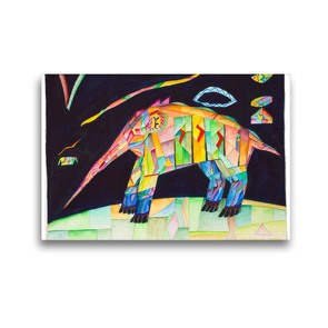 Premium Textil-Leinwand 45 x 30 cm Quer-Format Zeitingers Bestiarium | Wandbild, HD-Bild auf Keilrahmen, Fertigbild auf hochwertigem Vlies, Leinwanddruck von Paul Zeitinger