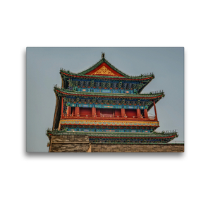 Premium Textil-Leinwand 45 x 30 cm Quer-Format Zhengyangmen (Qianmen) altes Stadttor | Wandbild, HD-Bild auf Keilrahmen, Fertigbild auf hochwertigem Vlies, Leinwanddruck von reinhold möller