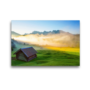 Premium Textil-Leinwand 45 x 30 cm Quer-Format Ziehende Wolken zu Sonnenuntergang | Wandbild, HD-Bild auf Keilrahmen, Fertigbild auf hochwertigem Vlies, Leinwanddruck von Hiacynta Hess
