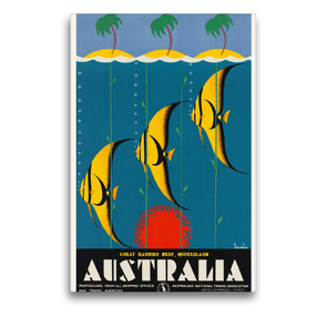 Premium Textil-Leinwand 50 x 75 cm Hoch-Format Australia, Great Barrier Reef | Wandbild, HD-Bild auf Keilrahmen, Fertigbild auf hochwertigem Vlies, Leinwanddruck von Christian Müringer