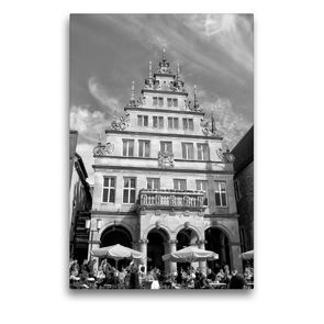 Premium Textil-Leinwand 50 x 75 cm Hoch-Format Historisches Altstadtgebäude | Wandbild, HD-Bild auf Keilrahmen, Fertigbild auf hochwertigem Vlies, Leinwanddruck von kattobello