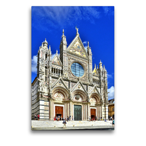 Premium Textil-Leinwand 50 x 75 cm Hoch-Format Kathedrale von Siena | Wandbild, HD-Bild auf Keilrahmen, Fertigbild auf hochwertigem Vlies, Leinwanddruck von Andreas Berger