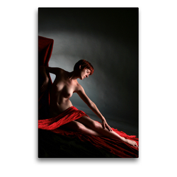 Premium Textil-Leinwand 50 x 75 cm Hoch-Format Königin in rot | Wandbild, HD-Bild auf Keilrahmen, Fertigbild auf hochwertigem Vlies, Leinwanddruck von Stefan Weis