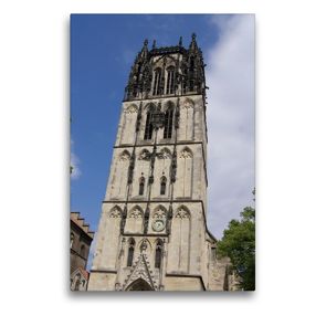 Premium Textil-Leinwand 50 x 75 cm Hoch-Format Liebfrauen-Überwasserkirche in Münster | Wandbild, HD-Bild auf Keilrahmen, Fertigbild auf hochwertigem Vlies, Leinwanddruck von kattobello