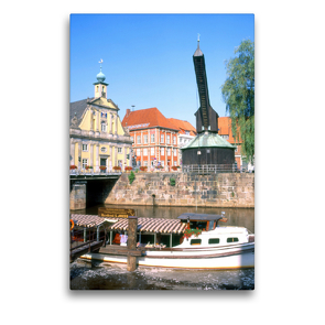 Premium Textil-Leinwand 50 x 75 cm Hoch-Format Lüneburg, von der schönsten Seite | Wandbild, HD-Bild auf Keilrahmen, Fertigbild auf hochwertigem Vlies, Leinwanddruck von Lothar Reupert