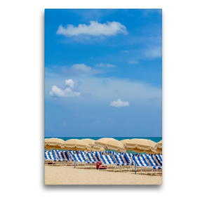 Premium Textil-Leinwand 50 x 75 cm Hoch-Format Strandidylle | Wandbild, HD-Bild auf Keilrahmen, Fertigbild auf hochwertigem Vlies, Leinwanddruck von Melanie Viola