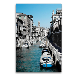 Premium Textil-Leinwand 60 x 90 cm Hoch-Format Canal | Wandbild, HD-Bild auf Keilrahmen, Fertigbild auf hochwertigem Vlies, Leinwanddruck von Foto-FukS