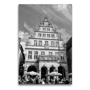 Premium Textil-Leinwand 60 x 90 cm Hoch-Format Historisches Altstadtgebäude | Wandbild, HD-Bild auf Keilrahmen, Fertigbild auf hochwertigem Vlies, Leinwanddruck von kattobello