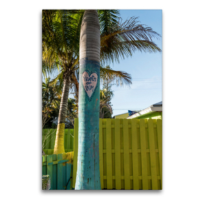 Premium Textil-Leinwand 60 x 90 cm Hoch-Format Matlacha – farbenfrohe Insel in Südwest-Florida | Wandbild, HD-Bild auf Keilrahmen, Fertigbild auf hochwertigem Vlies, Leinwanddruck von Mario Hagen