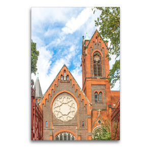 Premium Textil-Leinwand 60 x 90 cm Hoch-Format Mutterhauskirche | Wandbild, HD-Bild auf Keilrahmen, Fertigbild auf hochwertigem Vlies, Leinwanddruck von pixs:sell