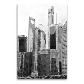 Premium Textil-Leinwand 60 x 90 cm Hoch-Format World Financial Center | Wandbild, HD-Bild auf Keilrahmen, Fertigbild auf hochwertigem Vlies, Leinwanddruck von Nina Schwarze