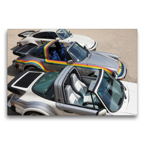 Premium Textil-Leinwand 75 x 50 cm Quer-Format 3 Buchmann Porsche | Wandbild, HD-Bild auf Keilrahmen, Fertigbild auf hochwertigem Vlies, Leinwanddruck von Roland Klinge