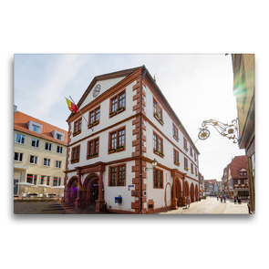 Premium Textil-Leinwand 75 x 50 cm Quer-Format Altes Rathaus | Wandbild, HD-Bild auf Keilrahmen, Fertigbild auf hochwertigem Vlies, Leinwanddruck von Dirk Meutzner
