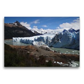 Premium Textil-Leinwand 75 x 50 cm Quer-Format Am Perito-Moreno-Gletscher | Wandbild, HD-Bild auf Keilrahmen, Fertigbild auf hochwertigem Vlies, Leinwanddruck von Flori0