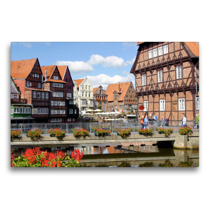 Premium Textil-Leinwand 75 x 50 cm Quer-Format An der Brausebrücke | Wandbild, HD-Bild auf Keilrahmen, Fertigbild auf hochwertigem Vlies, Leinwanddruck von Lothar Reupert