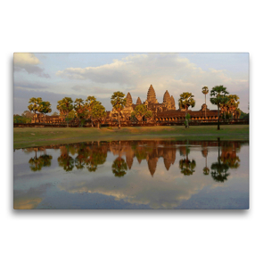 Premium Textil-Leinwand 75 x 50 cm Quer-Format Angkor Wat | Wandbild, HD-Bild auf Keilrahmen, Fertigbild auf hochwertigem Vlies, Leinwanddruck von Alexander Nadler M.A.