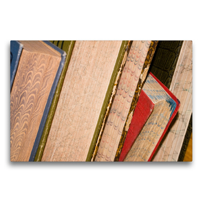 Premium Textil-Leinwand 75 x 50 cm Quer-Format Antiquarische Bücher | Wandbild, HD-Bild auf Keilrahmen, Fertigbild auf hochwertigem Vlies, Leinwanddruck von Ulrike Gruch