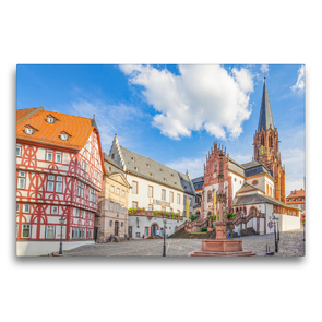 Premium Textil-Leinwand 75 x 50 cm Quer-Format Aschaffenburg Impressionen | Wandbild, HD-Bild auf Keilrahmen, Fertigbild auf hochwertigem Vlies, Leinwanddruck von Dirk Meutzner