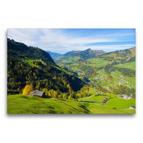 Premium Textil-Leinwand 75 x 50 cm Quer-Format Bergwelten Vorarlberg | Wandbild, HD-Bild auf Keilrahmen, Fertigbild auf hochwertigem Vlies, Leinwanddruck von N N