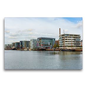 Premium Textil-Leinwand 75 x 50 cm Quer-Format Bremerhaven Stadtansichten | Wandbild, HD-Bild auf Keilrahmen, Fertigbild auf hochwertigem Vlies, Leinwanddruck von Dirk Meutzner