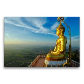 Premium Textil-Leinwand 75 x 50 cm Quer-Format Buddha on Hill at Wat Tham Sua, Krabi | Wandbild, HD-Bild auf Keilrahmen, Fertigbild auf hochwertigem Vlies, Leinwanddruck von Christian Heeb