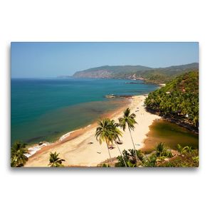 Premium Textil-Leinwand 75 x 50 cm Quer-Format Cola Beach Goa | Wandbild, HD-Bild auf Keilrahmen, Fertigbild auf hochwertigem Vlies, Leinwanddruck von Martin Rauchenwald
