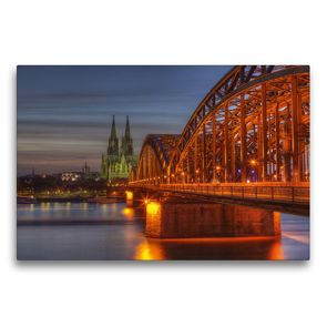 Premium Textil-Leinwand 75 x 50 cm Quer-Format Deutschland – Köln | Wandbild, HD-Bild auf Keilrahmen, Fertigbild auf hochwertigem Vlies, Leinwanddruck von TJPhotography (Thorsten Jung)