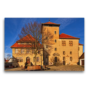 Premium Textil-Leinwand 75 x 50 cm Quer-Format Die Burg | Wandbild, HD-Bild auf Keilrahmen, Fertigbild auf hochwertigem Vlies, Leinwanddruck von Detlef Thiemann / DT-Fotografie