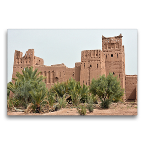 Premium Textil-Leinwand 75 x 50 cm Quer-Format Die Kasbah Amritil bei Ouarzazate stammt aus dem 18. Jahrhundert | Wandbild, HD-Bild auf Keilrahmen, Fertigbild auf hochwertigem Vlies, Leinwanddruck von Ulrich Senff