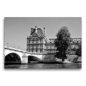 Premium Textil-Leinwand 75 x 50 cm Quer-Format Ecole de Louvre in Paris | Wandbild, HD-Bild auf Keilrahmen, Fertigbild auf hochwertigem Vlies, Leinwanddruck von kattobello