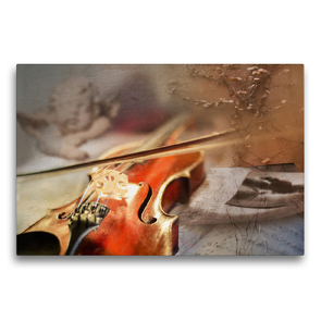 Premium Textil-Leinwand 75 x 50 cm Quer-Format Ein himmlisches Instrument | Wandbild, HD-Bild auf Keilrahmen, Fertigbild auf hochwertigem Vlies, Leinwanddruck von Christiane Calmbacher