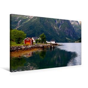 Premium Textil-Leinwand 75 x 50 cm Quer-Format Esefjord | Wandbild, HD-Bild auf Keilrahmen, Fertigbild auf hochwertigem Vlies, Leinwanddruck von Helene Seidl von Seidl,  Helene