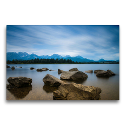 Premium Textil-Leinwand 75 x 50 cm Quer-Format Filterfotografie am Wasser | Wandbild, HD-Bild auf Keilrahmen, Fertigbild auf hochwertigem Vlies, Leinwanddruck von David Wolf