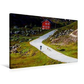 Premium Textil-Leinwand 75 x 50 cm Quer-Format Gaularfjellet | Wandbild, HD-Bild auf Keilrahmen, Fertigbild auf hochwertigem Vlies, Leinwanddruck von Helene Seidl von Seidl,  Helene