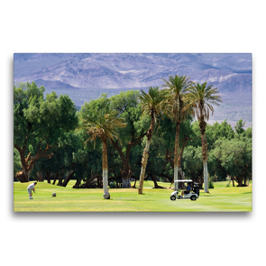 Premium Textil-Leinwand 75 x 50 cm Quer-Format Golfen im Death Valley | Wandbild, HD-Bild auf Keilrahmen, Fertigbild auf hochwertigem Vlies, Leinwanddruck von Dieter-M. Wilczek