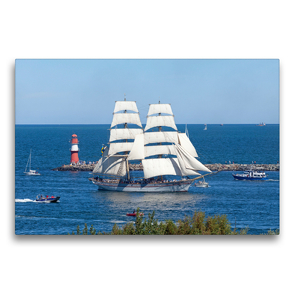 Premium Textil-Leinwand 75 x 50 cm Quer-Format Hanse-Sail | Wandbild, HD-Bild auf Keilrahmen, Fertigbild auf hochwertigem Vlies, Leinwanddruck von N N