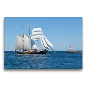 Premium Textil-Leinwand 75 x 50 cm Quer-Format Hanse-Sail | Wandbild, HD-Bild auf Keilrahmen, Fertigbild auf hochwertigem Vlies, Leinwanddruck von N N