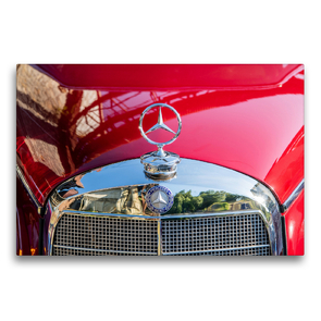 Premium Textil-Leinwand 75 x 50 cm Quer-Format Klassisch schön, die Kühlerhaube des Mercedes Benz Adenauer. | Wandbild, HD-Bild auf Keilrahmen, Fertigbild auf hochwertigem Vlies, Leinwanddruck von Ingo Gerlach