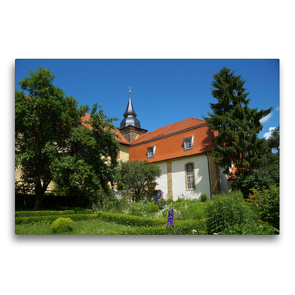 Premium Textil-Leinwand 75 x 50 cm Quer-Format Kloster Donndorf | Wandbild, HD-Bild auf Keilrahmen, Fertigbild auf hochwertigem Vlies, Leinwanddruck von Flori0