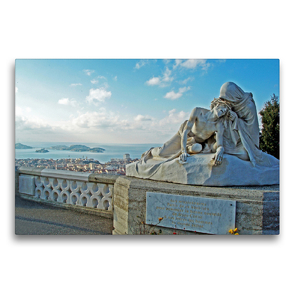 Premium Textil-Leinwand 75 x 50 cm Quer-Format Marseille | Wandbild, HD-Bild auf Keilrahmen, Fertigbild auf hochwertigem Vlies, Leinwanddruck von Andrea Pons