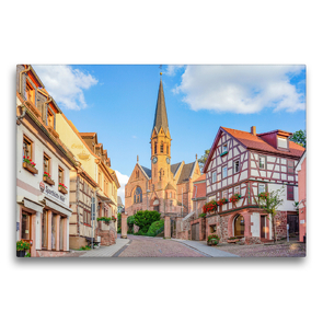 Premium Textil-Leinwand 75 x 50 cm Quer-Format Miltenberg Impressionen | Wandbild, HD-Bild auf Keilrahmen, Fertigbild auf hochwertigem Vlies, Leinwanddruck von Dirk Meutzner