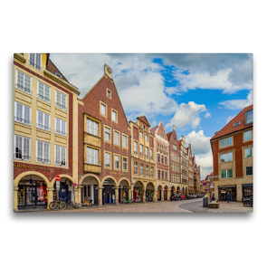 Premium Textil-Leinwand 75 x 50 cm Quer-Format Münster Impressionen | Wandbild, HD-Bild auf Keilrahmen, Fertigbild auf hochwertigem Vlies, Leinwanddruck von Dirk Meutzner